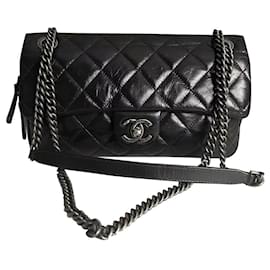 Chanel-Chanel medium flat bag, seasonal-Black